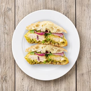 Chicken Pesto Club sandwich